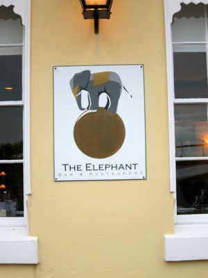 The Elephant Restaurant - The Room - Torquay - Sign
